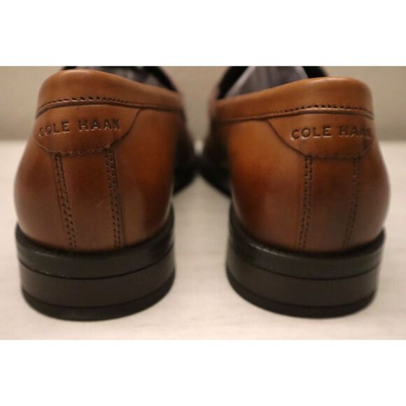 Cole Haan C37282 Men's Sz 7.5M Brown Leather Modern Essentials Bit Loafers - Picture 13 of 16